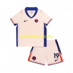 Camisolas de futebol Chelsea Jadon Sancho 19 Criança Equipamento Alternativa 2024/25 Manga Curta